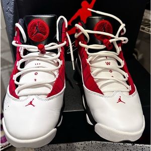 Jordan 6rings “White Carmine “
